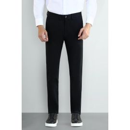 Black Smart Fit Cotton Chino