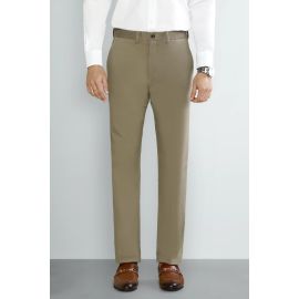 M-Brown Regular Fit Cotton Chino