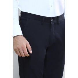 Navy Blue Smart Fit Cotton Chino