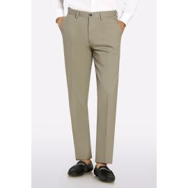 Sand Smart Fit Cotton Trouser