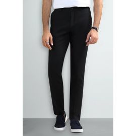 Black Smart Fit Cotton Trouser