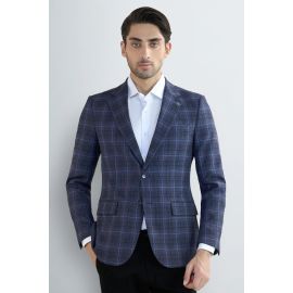 Men’s Blue Check Blazer