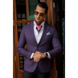 Purple Men Blazer
