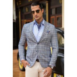 Blue Check Blazer