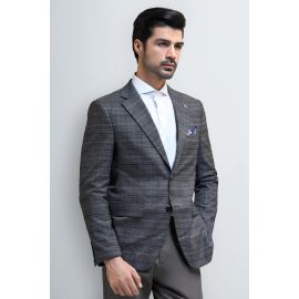 Men's Two Button Glen Plaid Blazer