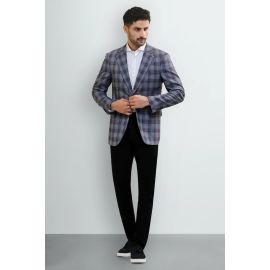 Blue Check Blazer