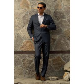 Mens 2PC Blue Suit