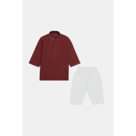 Maroon Infant Kurta Shalwar