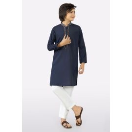 Navy Blue Boys Kurta Pajama