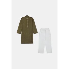 Dark Green Boys Kurta Pajama