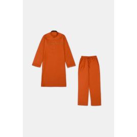 Rust Boys Kurta Pajama