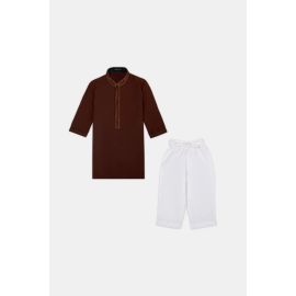 Brown Boys Kurta Pajama