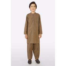 Light Brown Boys Kameez Shalwar