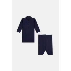 Navy Blue Boys Kameez Shalwar