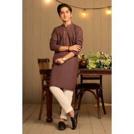 Purple Teens Kurta Pajama