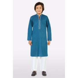 Blue Teens Kurta Pajama