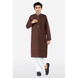 Maroon Teens Kurta Pajama