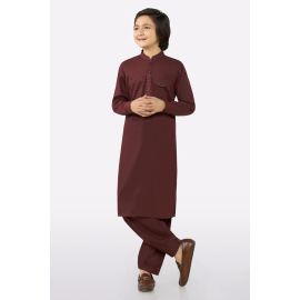 Dark Purple Boys Kameez Shalwar