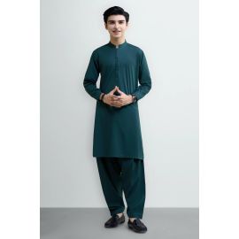 Bottle Green Teens Kameez Shalwar