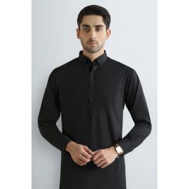 Black Wash & Wear Shalwar Kameez