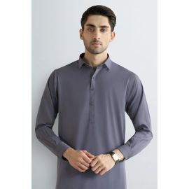 Grey Wash & Wear Shalwar Kameez