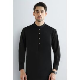 Black Wash & Wear Shalwar Kameez