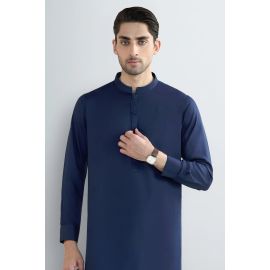 Navy Blue Wash & Wear Shalwar Kameez