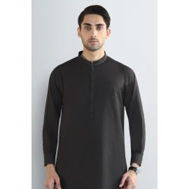 Coffee Brown Wash & Wear Shalwar Kameez