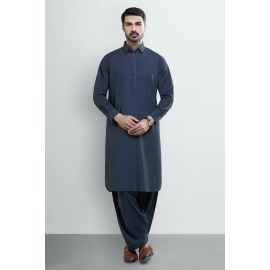 Bottle Green Wash & Wear Shalwar Kameez