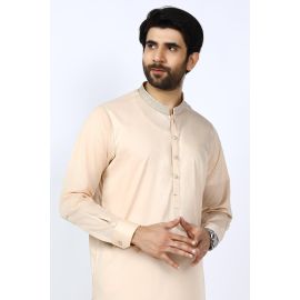 Peach Cotton Shalwar Kameez