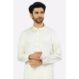 Off White Wash & Wear Shalwar Kameez