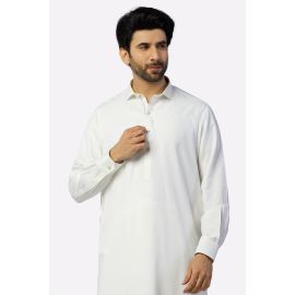Off White Wash & Wear Shalwar Kameez