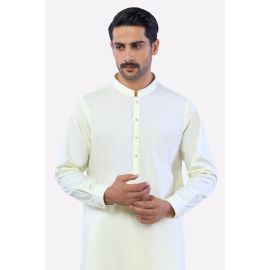 Cream Cotton Shalwar Kameez