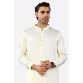 Cream Cotton Shalwar Kameez