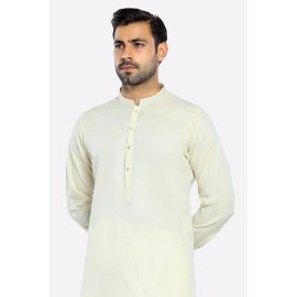 Cream Wash & Wear Shalwar Kameez