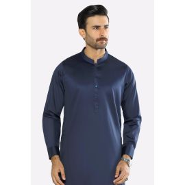 Navy Blue Cotton Shalwar Kameez