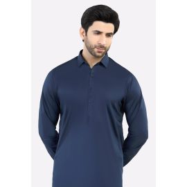 Navy Blue Cotton Shalwar Kameez