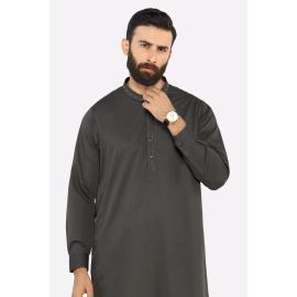 Dark Grey Wash & Wear Shalwar Kameez