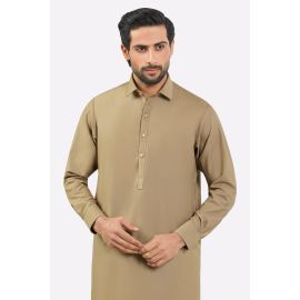 Khaki Wash & Wear Shalwar Kameez