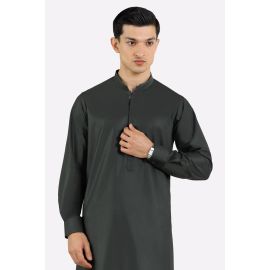 Dark Green Wash & Wear Shalwar Kameez