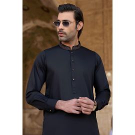 Black Wash & Wear Shalwar Kameez