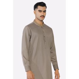 Light Brown Wash & Wear Shalwar Kameez