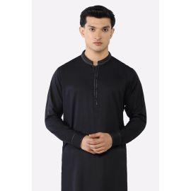 Black Wash & Wear Shalwar Kameez