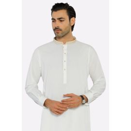 Off White Wash & Wear Shalwar Kameez