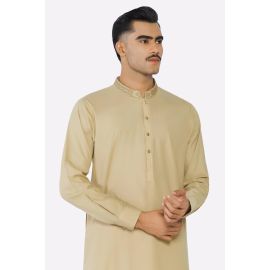 Beige Wash & Wear Shalwar Kameez