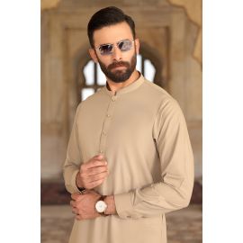 Fawn Wash & Wear Shalwar Kameez