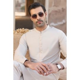 Light Beige Wash & Wear Shalwar Kameez