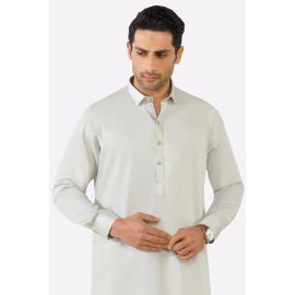 Light Grey Cotton Shalwar Kameez