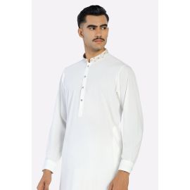 Off White Wash & Wear Shalwar Kameez