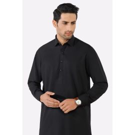 Black Wash & Wear Shalwar Kameez